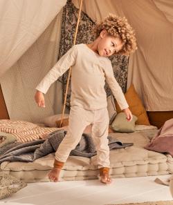 Pyjama garçon en coton bio à rayures avec crocodile - 5 A