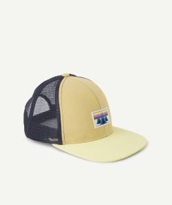 Casquette garçon en coton jaune avec patch et filet - 4-6 A