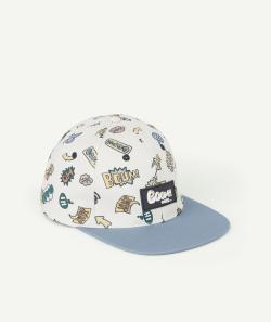 Casquette garçon en coton et imprimée avec messages - 12-14 A