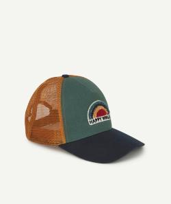 Casquette garçon en coton avec arc-en-ciel et message brodés - 2-3 A