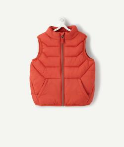 Doudoune sans manches bébé garçon en rembourrage recyclé rouille - 24 M