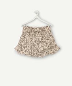 Short fille en coton bio imprimé léopard - 7 A
