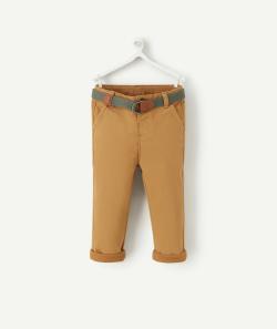 Pantalon chino bébé garçon en viscose responsable marron - 18 M