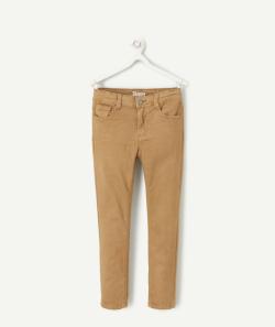 Pantalon skinny garçon en fibres recyclées et denim marron - 9 A