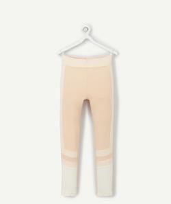 Tregging fille avec bandes roses et blanches - 14 A