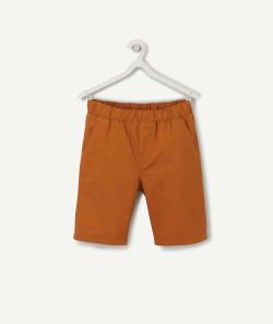 Bermuda droit garçon en coton marron - 2-3 A