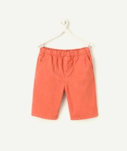 Bermuda droit garçon en coton orange - 10 A