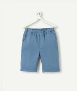 Bermuda droit garçon en coton bleu - 10 A