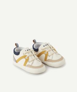 Chaussons style baskets bébé garçon aux détails colorés - 6-12 M