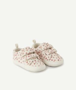 Chaussons style basket bébé fille avec imprimé fleuri - 6-12 M