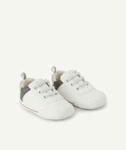 Chaussons style baskets bébé garçon détails verts - 3-6 M