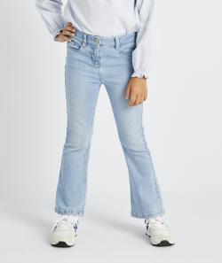 Pantalon flare fille en denim low impact bleu - 6 A