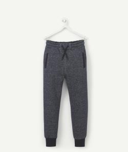 Jogging garçon en fibres recyclées bleu moucheté ll - 10 A