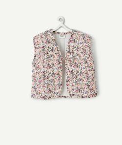 Cardigan bébé fille en rembourrage recyclé imprimé fleuri - 9 M