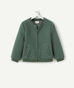 Cardigan bébé fille vert avec fils couleur argentée - 12 M