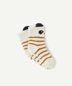 Chaussettes bébé garçon antidérapantes panda - 15-17