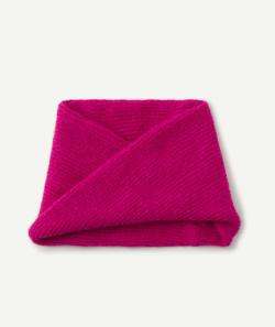 Snood en tricot fille rose néon - 2-6 A