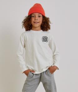 T-shirt manches longues garçon en coton biologique thème motocross - 14 A