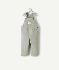 Salopette bébé garçon en velours côtelé vert avec patch brodé - 24 M