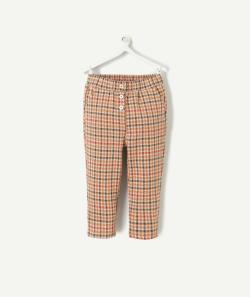 Pantalon tregging bébé fille marron imprimé pied de puce - 36 M