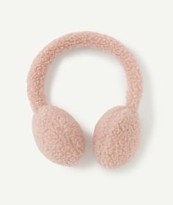 Cache oreilles fille en mouton rose - TU