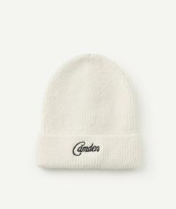 Bonnet en tricot fille en fibres recyclées écru thème camden - TU
