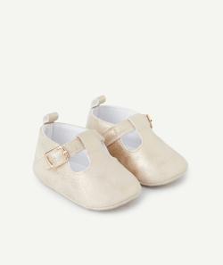 La paire de chaussons bébé fille doré pailleté - 12-18 M