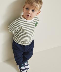 Pantalon relax bébé garçon bleu marine - 24 M