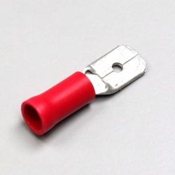 Cosse mâle 6.3 mm rouge
