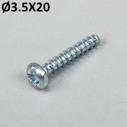 Vis 3.5x20 mm pour feux, clignotants... (à l'unité)
