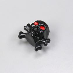 Bouchon de valve skull bones noir (à l'unité)