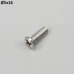 Vis 5x16 mm tête fraisée bombée (à l'unité)