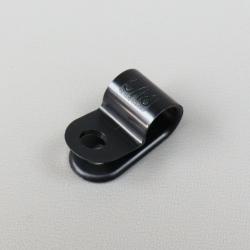 Attache de durite de frein universelle Fifty noire Ø8 mm Derbi, Gilera, Aprilia...