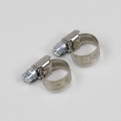 Colliers de serrage à visser Ø10-16 mm Ribimex inox (lot de 2)