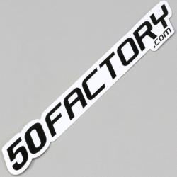 Sticker 50 Factory 12 cm noir