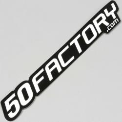 Sticker 50 Factory 18 cm blanc