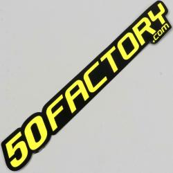 Sticker 50 Factory 24 cm jaune