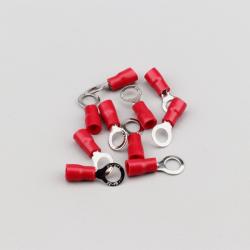 Cosses à illet Ø5 mm à sertir Lampa rouges (lot de 10)