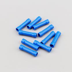 Cosses cylindriques isolantes 2.5 mm à sertir Lampa bleues (lot de 10)