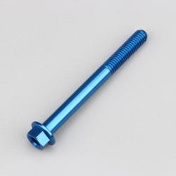 Vis 6x60 mm tête hexagonale embase Evotech bleue (à l'unité)