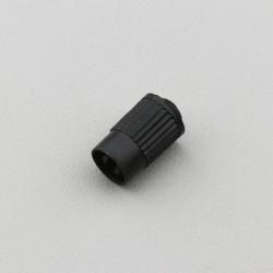 Bouchon de valve universel noir avec démonte obus intégré (à l'unité) V2