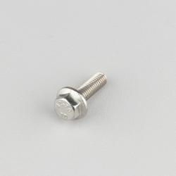 Vis 5x16 mm tête hexagonale à embase inox (à l'unité)
