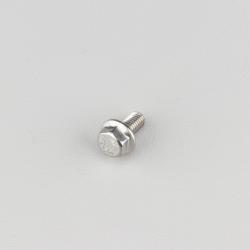 Vis 5x10 mm tête hexagonale à embase inox (à l'unité)