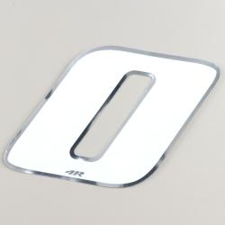 Sticker numéro 0 blanc holographique 13 cm