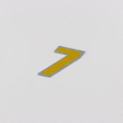 Sticker numéro 7 or holographique 3.7 cm