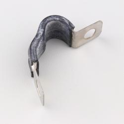 Collier de fixation articulé pour durite ou câble Ø13 mm noir