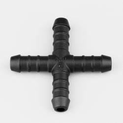 Raccord de durites en X Ø10 mm Flexeo noir