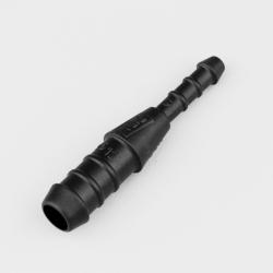 Raccord de durites droit Ø12-6 mm Flexeo noir
