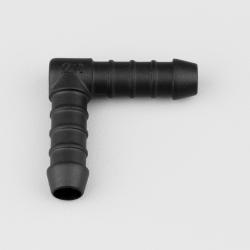 Raccord de durites en L Ø10 mm Flexeo noir