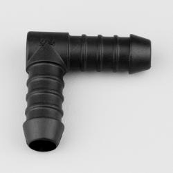 Raccord de durites en L Ø14 mm Flexeo noir
